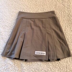 Public Desire Taupe Skater Skirt